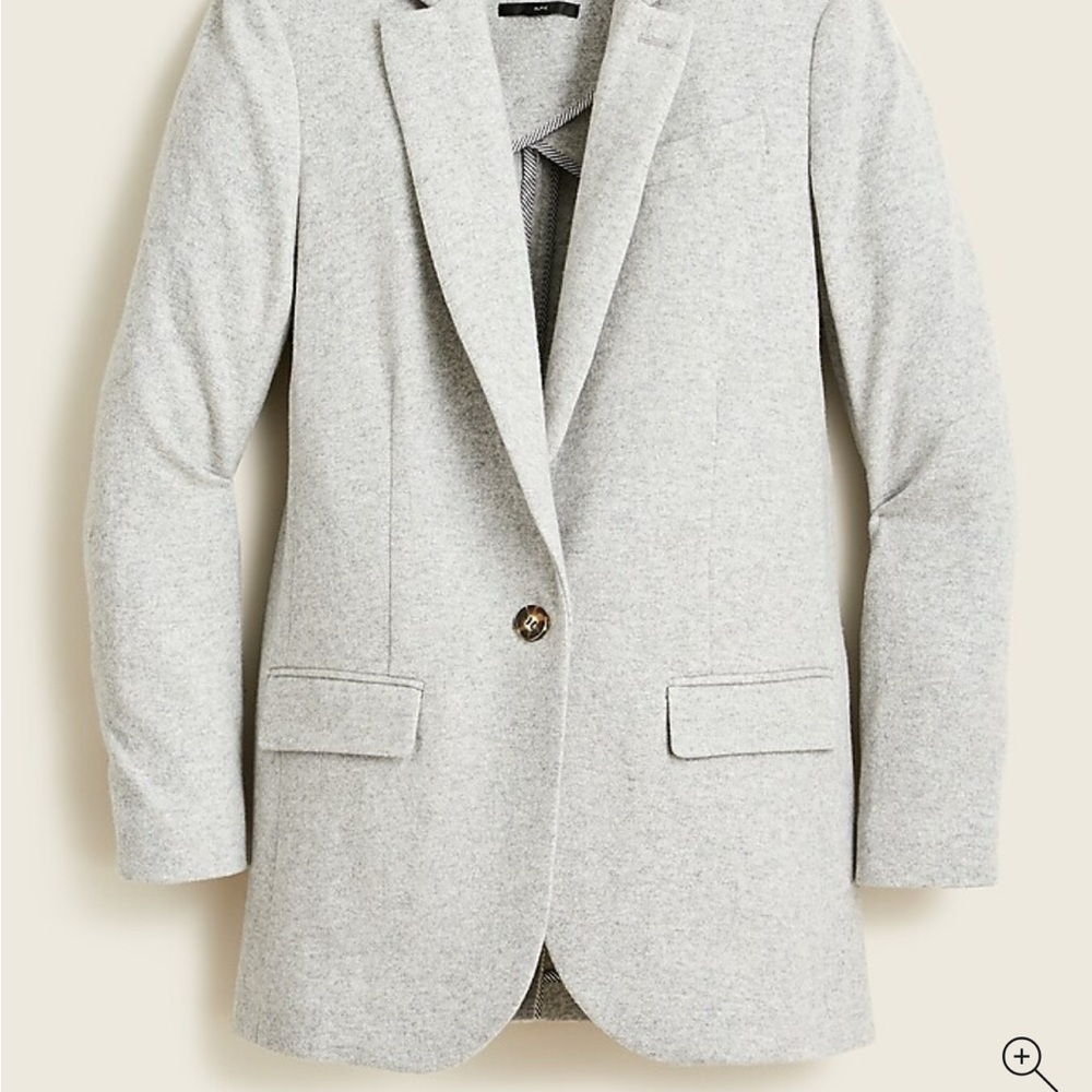 J. Crew Gray Blazer Tailored Knit Jacket